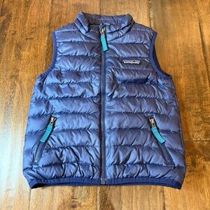 Patagonia Baby Down Sweater Vest Navy Blue size 2T Winter Preppy